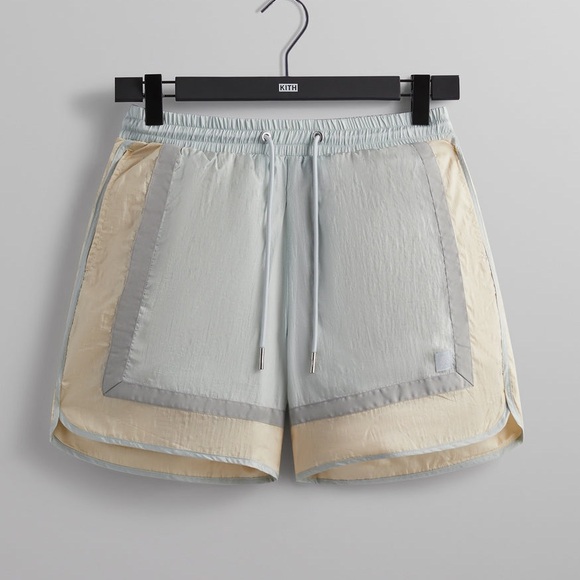 Kith Washed Dylan Shorts in Powder Nylon Shorts Men’s...